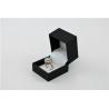 China Simple Luxury Jewellery Packaging Boxes Black Matt Touch Paper External factory