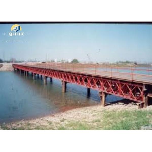 Quality Durable Steel Bailey Bridge With Hot Dip Galvanized Surface Treatment for sale