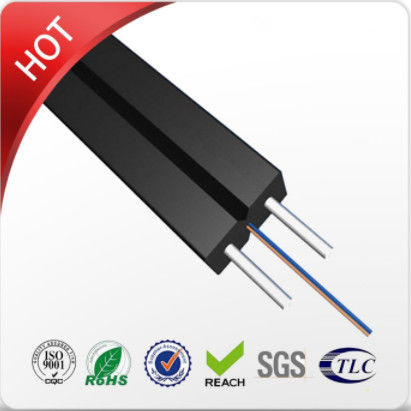 Quality FRP Glass Flex Durable Indoor Drop Cable GJXFH Black Big Capacity Data for sale