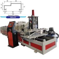 China Drywall Door Frame Rolling Making Machine 70mm With Two More Turkey Heads factory