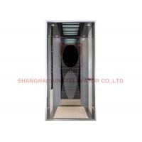 China Stainless Steel Mirror Etching Geared Machine Room Less Elevator Traction Elevator for sale