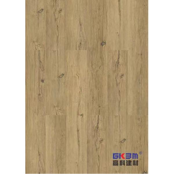 Quality 5mm Wood Grain SPC Flooring Unilin Click Beach Sunset Burlywood Eco Friendly GKBM MJ-W6003 for sale