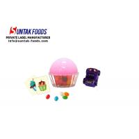 china Tasty confectionery cupcake jelly bean candy with small toys