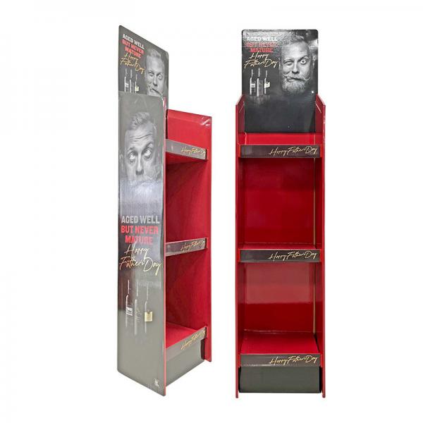 Quality FSC Recycle Cardboard Counter Display Exhibition Shelves Pop Store Display Stocking  Stands for sale