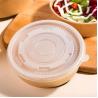 China High Quality Food Container Kraft Bowl Brown 500ml Takeaway Kraft Paper Bowl Disposable Kraft Paper Salad Bowl factory