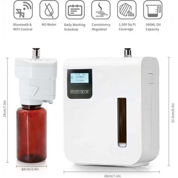 Quality Cold Atomization Pure Essential Oil Aromatherapy Machine Smart WIFI Control Wall for sale