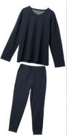 China Plain Woven V Neck Long Sleeve Men Black Knit Suit factory