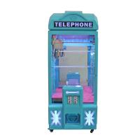 China Metal Mini Claw Crane Machine , Telephone Kids Grabber Machine For 1 Player for sale