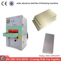 China Wide Abrasive Belt Grinding NO 4 Hairline Finishing Machine For Sheet Metal factory
