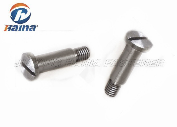 China 304 Stainless Steel Machine Screws Slotted Pan Head With Shoulder 45mm Length for sale