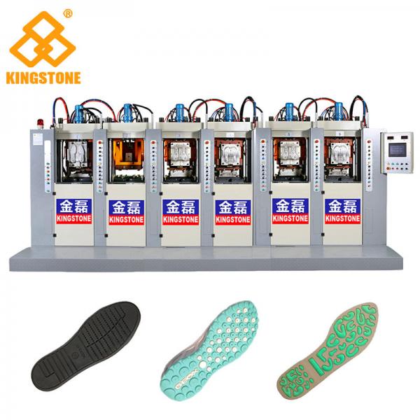 Quality TPU TR PVC Shoe Sole Making Machine 6 Stations With P.I.D. Control System for sale