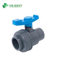 China Long Service Life PVC Ball Valve with ISO9001 Certificate and DIN Ture Union factory