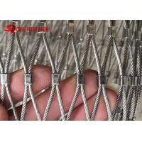 China Ferruled Type Flexible 1 X 19 Stainless Steel Wire Rope Mesh Bird Aviary For Zoo factory