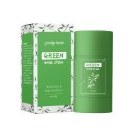 China 40G Green Tea Mask Stick Deep Pore Cleansing Skin Brightening Removes Blackheads for sale