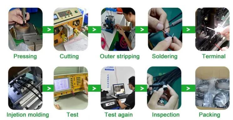 Customize Cable Assembly 2.54mm 4 Pin to dB9 Female RS232 to HMI Cable