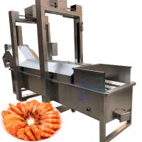 China Shrimp processing production line, cooked shrimp cooking machine, sushi shrimp steam blanching machine factory