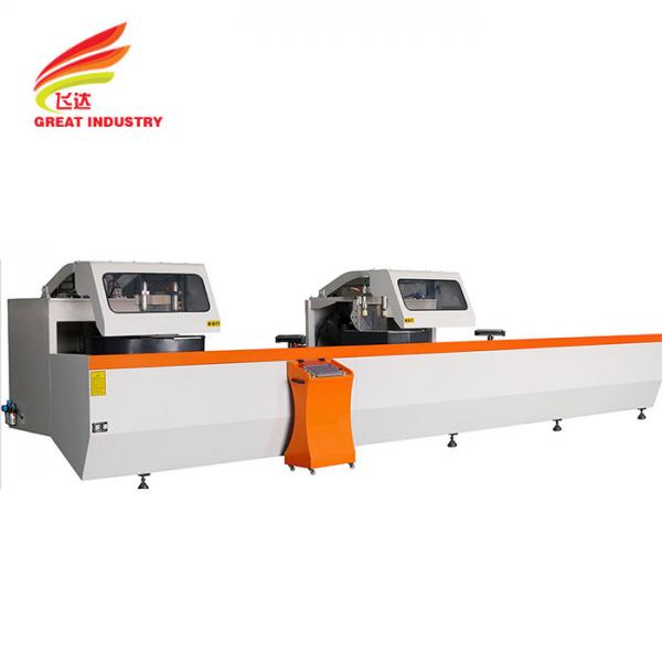 Quality Compound Angle Curtain Wall Machine 5 Axis CNC Double Mitre Saw 4kw*2 2800r/Min for sale