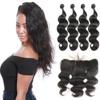 China Unprocessed Brazilian Remy Human Hair Extensions Body Weave Lace Frontal factory