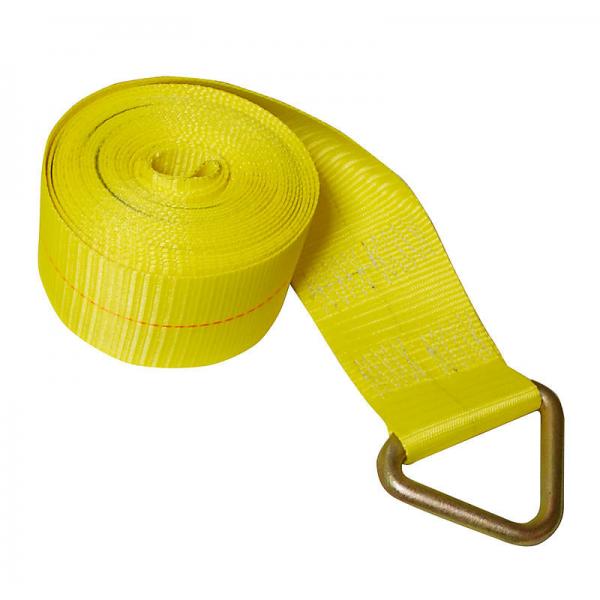 Quality 4" X 27' Heavy Duty 5500LBS 4inch 30ft Truck Winch Straps With Flat Hook Cargo for sale