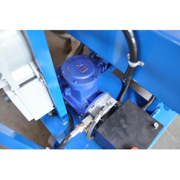 Quality Explosion Proof 3m Manual Push Mobile Scissor Lift In Blue Color Easy Operation for sale