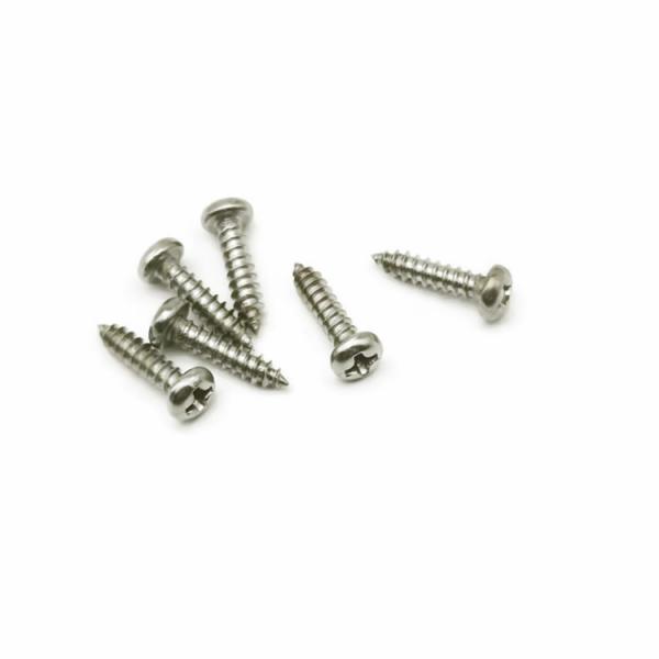 Quality SS316 Black Stainless Self Tapping Screws PA2.5x8 Gilded anodized for sale