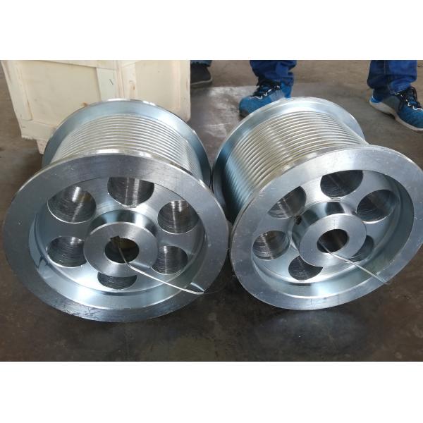 Quality Customized Q355B Steel Grooved Cable Drum For Wire Rope Winch for sale