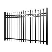 Quality Aluminum Iron Wrought Fence 4ft 5ft 6ft 8ft Metal Picket Ornamental Iron Garden for sale