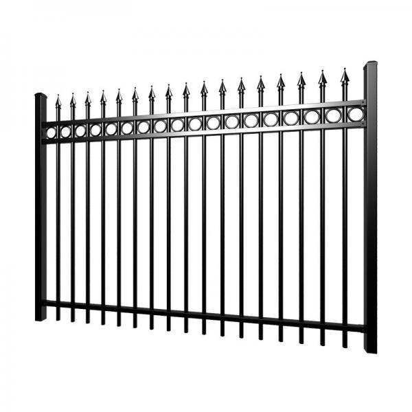 Quality Aluminum Iron Wrought Fence 4ft 5ft 6ft 8ft Metal Picket Ornamental Iron Garden Gate for sale