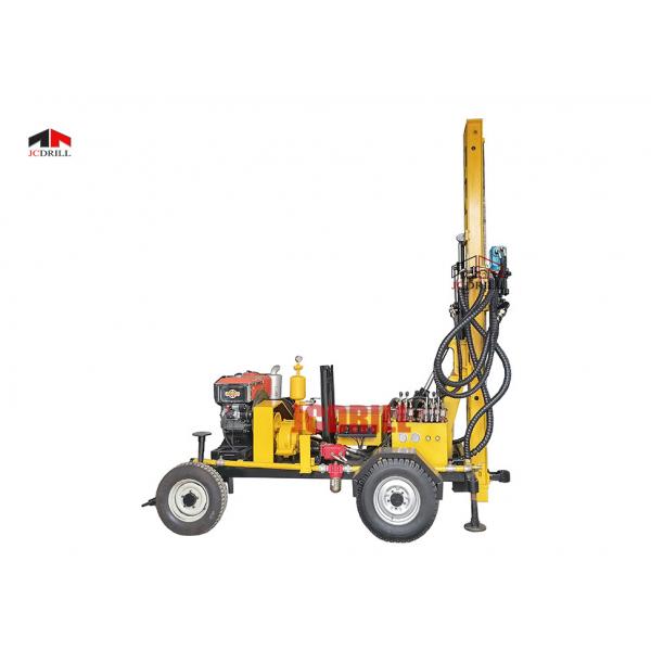 Quality Hydraulic Water Well Drilling Machine / Borehole Drilling Rig Diesel Power Type for sale