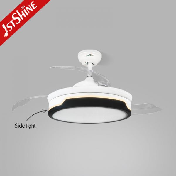 Quality Modern Retractable DC 65W Smart Ceiling Fan Light Dimmable 5 Speed for sale
