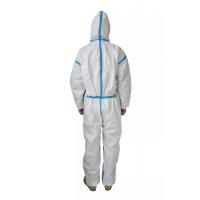 Quality White PPE Coverall Disposable Coverall SMS For Industrial Workwear Uniform for sale