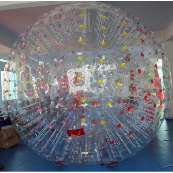 Quality Amusement Park Waterproof Inflatable Human Zorb Ball / Water Rolling Ball for sale