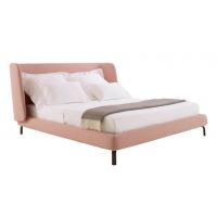 China King Size Bed Frame Modern Upholstered Bed Fabric Bedroom Furniture For Hotel factory