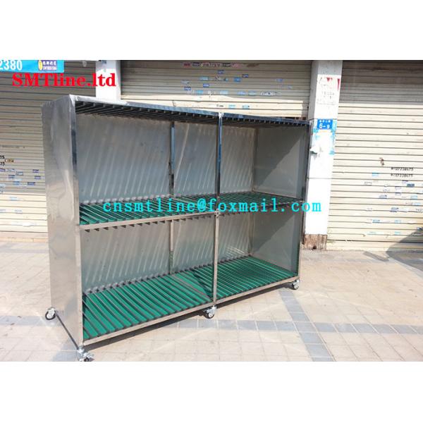 Quality Stainless Steel 304 SMT Stencil Trolley, stencil cart Customized For SMT for sale
