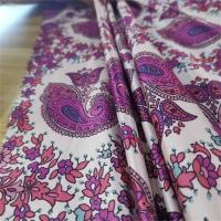 China 95gsm Printed Polyester Spandex Satin Fabric , 50d Polyester Chiffon Fabric factory