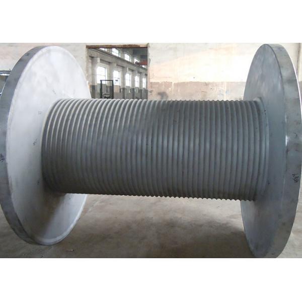 Quality Grey Offshore Winch , Wire Rope Drum Carbon Steel / Aluminium Alloy / Stainless for sale