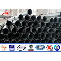 Quality Black Welding Steel Electricity Transmission Line Poles 25m 4mm Thickness for sale