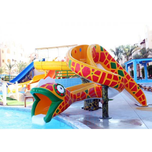 Quality Outdoor Cobra Mini Pool Slide Fiberglass Swimming Pool Water Game For Children for sale