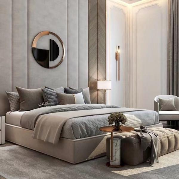 Quality Commercial Hotel Bedroom Furniture Modern Luxury Apartment Villa Linen Fabric for sale