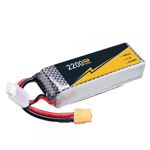 Quality Safe RC Car Lipo Battery 2200mah 3S 11.1V 100C Rc Lithium Polymer Battery for sale