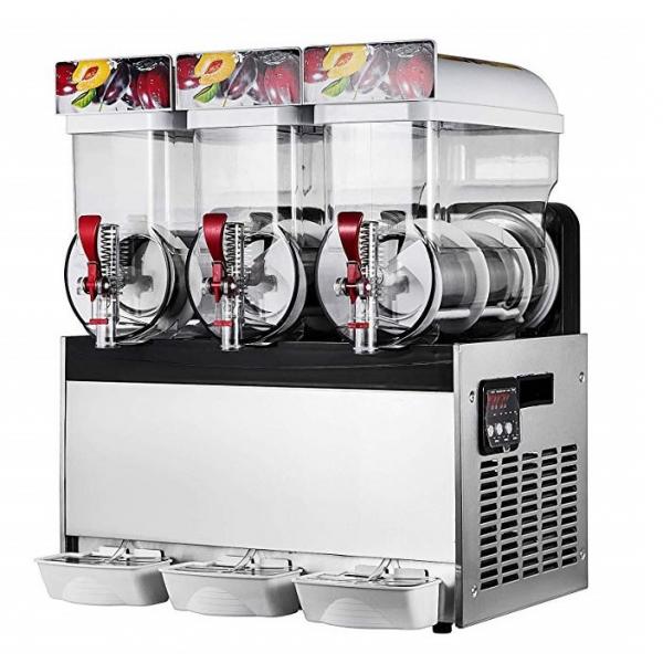 Quality 500W Stainless Steel Ice Slush Machine With Three Tanks For Beverage 15L×3 for sale