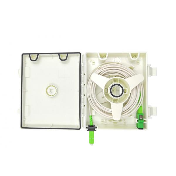 Quality Desk Waterproof FTTH Distribution Box 1 Core 2 Cores SC Pigtail Adaptor for sale