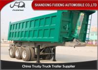 China Mechanical Suspension 3 Axles 25 Cubic Meters Dump Trailer factory