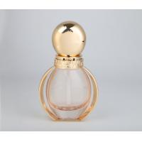 China Luxury Unique design Glass Foundation bottle Gold Frame pump and cover 40ml factory