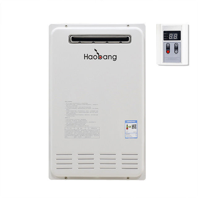 China 110-220V NG Natural Gas Water Heater Outdoor 18L With Double Pipe factory