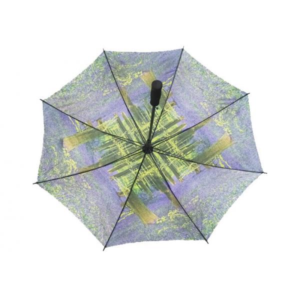 Quality Small Digital Printed Auto Open Golf Umbrella , Sturdy Golf Umbrella EVA Handle for sale