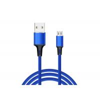 China 1m Length Braided USB Cable , Micro USB Charging Cable For Mobile Phone factory