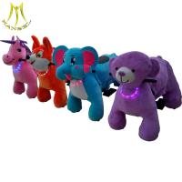 China Hansel kid ride on toys battery operated kid horse racing animal ride for sale factory