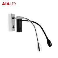 China Surface mounted IP40 3W gooseneck LED reading bed lighting/led book wall lamps led wall light factory