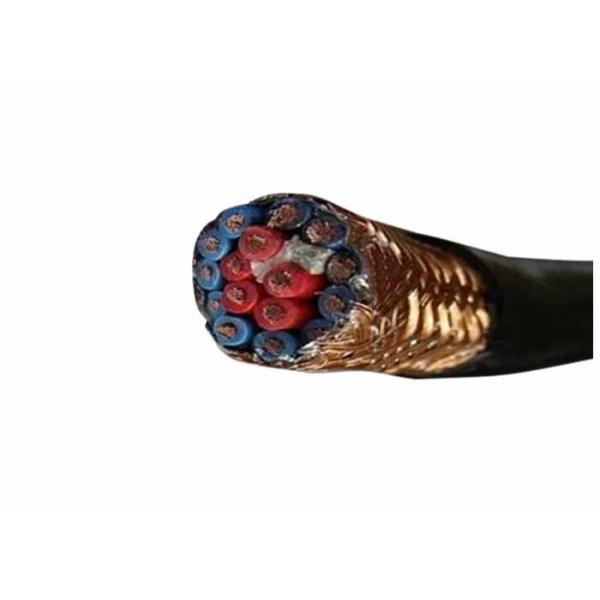 Quality Black Pvc Multicore Cable Size 0.75-6 WIth PVC Sheath Braided Shield for sale
